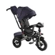 Велосипед-коляска с родительской ручкой BestTrike 6088 F–702-15 поворотное сиденье, надувные колеса, Черный орнамент - изображение 1