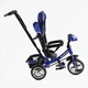 Велосипед-коляска з батьківською ручкою BestTrike 6588/68-640 з музичною фарою, колеса піна, Синьо-чорний - зображення 4