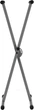 Стойка для клавишных GEWA Single Braced Silver (G-F900522) - изображение 7