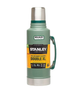 Термос стальной вакуумный Стенли Классик Stanley Legendary CLASSIC 1,9 литра цвет Hammertone Green - изображение 1