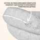 Подушка для кормления Диванчик Sei Design 60х70х16 см хлопок антиаллергенное волокно котята серая (8-35409*005) - изображение 5