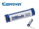 Акумулятор літієвий Li-Ion Keeppower 3200mAh, із захистом, 3,6-3,7В, з функцією заряджання USB, 18650, P1832U - зображення 1