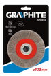 Щетка дисковая по металлу Graphite 125мм, из рифленой нержавеющей проволоки INOX, 20мм, 57H592 (100001959) - изображение 3