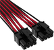 Кабель живлення Corsair PSU 12+4 PCIe 5.0 12V 600W 0.65 м Red/Black (CP-8920334) - зображення 2