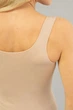 Майка безшовна з широкими бретелями Giulia TANK Naturale M Бежевая - изображение 5