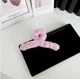 Плюшевий Крабик для волосся Fashoin Jewelry 4,6х12х5 см Рожевий - зображення 2