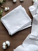 Пеленка хлопковая 100 х 80 см однотонная белая - изображение 2