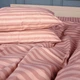 Комплект постельного белья Mirson Двуспальный 175х210 см 17-0773 Nude stripes Бязь (2200011152547) - изображение 6