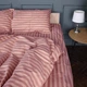 Комплект постельного белья Mirson Евро 200х220 см 17-0773 Nude stripes Бязь (2200011152554) - изображение 4