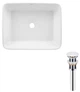Комплект Qtap Tern: Раковина накладная прямоугольная 480х370х135 мм White + Донный клапан PU02 (QT17112074WN47301) - изображение 1