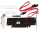 Адаптер Frime PCI-E x16 to 2xM.2 (M Key + B Key) + 1 x mSata (ECF-PCIEtoSSD009.LP) - зображення 2
