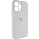 Чохол Silicone Premium case з захистом камери для iPhone 16 Pro Full Camera Protective white 2263 - изображение 6
