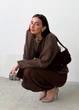 Жіноча спідниця міді ART KNIT Loren шоколад, L 039604 - зображення 6