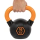Гиря тренувальна цільна гумова з пофарбованою ручкою LiveUp Urethane competition kettlebell UAZE5336-16 16кг (чавун, чорний оранжевий) - зображення 8