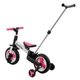 Велосипед-трансформер (беговел) с родительской ручкой Best Trike 55475 Бело-розовый - изображение 4