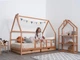 Детская кровать домик Монтессори от Busy Wood на ножках с ящиками 2х90см Модель 1 натуральное дерево 190х140 см - изображение 11