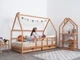 Детская кровать домик Монтессори от Busy Wood на ножках с ящиками 2х90см Модель 1 натуральное дерево 190х140 см - изображение 12