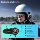 Гарнитура для шлема Hitalk T1 Bluetooth с FM-радио и голосовым управлением - изображение 2