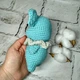 Мягкая игрушка ручной работы вязаная амигуруми Hand Made Коала 14 см Голубой 202-80-4 - изображение 3