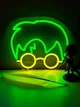 Неоновый LED светильник Harry Potter Гарри Поттер 25x30 см - изображение 1