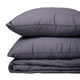 Набор MirSon №3005 Одеяло летнее King Size 220х240 Line Satin Premium 0240 Iron grey Creamy Silk + 2 наволочки 50х70 + простынь 220х240 (2200010983821) - изображение 6