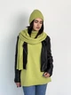 Жіночий теплий в'язаний шарф ARTKNIT 42х190см Зелений (ak38226) - зображення 2