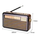 Радиоприемник портативный FM радио проигрыватель с флешкой USB на аккумуляторе с солнечной батареей с фонариком с повербанком с Bluetooth Блютуз, Фиолетовый - изображение 6