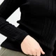 В'язаний однотонний гольф "Pretty" для жіночий ARTKNIT S Чорний (ak13897) - изображение 3