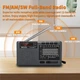 Портативний STEREO радіоприймач XHDATA з акумулятором Радіо FM АM SW / Bluetooth / TF карта / USB / MP3-плеєр / Black - зображення 2