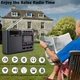 Портативний STEREO радіоприймач XHDATA з акумулятором Радіо FM АM SW / Bluetooth / TF карта / USB / MP3-плеєр / Black - зображення 7