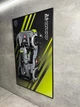 Арт Тримач Рамка на Стіну 80x50 см. для Фірмового Конструктора Technic Peugeot 9X8 24H Le Mans Hybrid Hypercar (42156) - Type-E - зображення 8