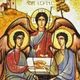 Икона "Святая Троица" янтарная Л. Кинцурашвили 30х40 - изображение 7