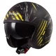 Мотошолом LS2 OF599 Spitfire Garage Matt Black Yellow - S - зображення 1