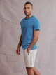 Футболка хлопковая длинная мужская U.S. Polo Assn 11A530-2100A(autumn teal) XL Морская с принтом (786660171716) - изображение 4