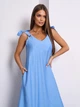 Сарафан женский ISSA PLUS 15156 XL Голубой (issa2007682714476) - изображение 4