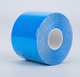 Кінезіо тейп для обличчя та тіла Kinesio tape, розмір 2,5см*5м, блакитний (LS-KT-03-2_5) - зображення 2