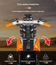 Конструктор технік мотоцикл кросовий 93 Scrambling motorcycle Steep на 434 деталі Дитячі конструктори з амортизацією мото Оранжевий - зображення 4