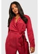 Комбінезон boohoo 56 Бордовий GZZ30323 - зображення 3