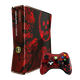 Набір Консоль Microsoft Xbox 360 S Gears of War Limited Edition Freeboot 250GB Red + 5 Вбудованих Ігор Б/У + Геймпад Бездротовий Black - зображення 1