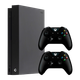 Набор Консоль Microsoft Xbox One X 1TB Black Б/У + Геймпад Беспроводной Version 2 2шт - изображение 1
