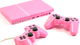 Набор Консоль Sony PlayStation 2 Slim SCPH-7xxx Limited Edition Chip Pink Б/У + Геймпад Проводной RMC Black - изображение 5