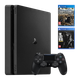 Набор Консоль Sony PlayStation 4 Slim 1TB Black Б/У + Геймпад Беспроводной DualShock 4 Version 2 + Игра The Last of Us Remastered Русская Озвучка + Days Gone - изображение 1