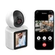 Wi-Fi камера видеонаблюдения с HD-экраном 2.8", 1080p, поворот 350°, двусторонняя связь, детекция движения, ночное видение - изображение 3
