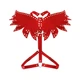 Женская портупея из искусственной кожи красная Art of Sex Wings размеры L-2XL - изображение 4
