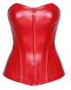Корсет Noir Handmade F355 powerwetlook corset 3XL Червоний (SX2028) - изображение 4
