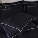 Простынь MirSon Сатин Imperial Turin Черная King Size 220x240 см (2200007299294) - изображение 2