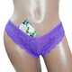 Кружевные трусики стринги Афина 035 XL Фиолетовый - изображение 1