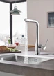 Змішувач для кухні з висувним виливом Grohe Essence New (30270000) - изображение 5