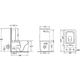 Унітаз-компакт Mixxus QUADRO-0403-R 640x360x835mm, система змиву RIMLESS (MI6710) - зображення 3