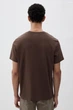Футболка H&M Regular Fit S коричневий 0685816252 - изображение 3